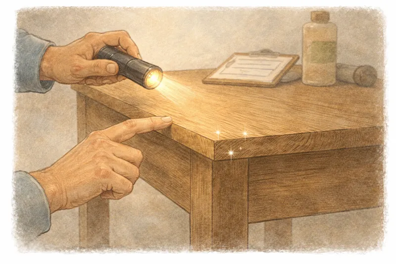 Identifying solid wood and quality materials in furniture