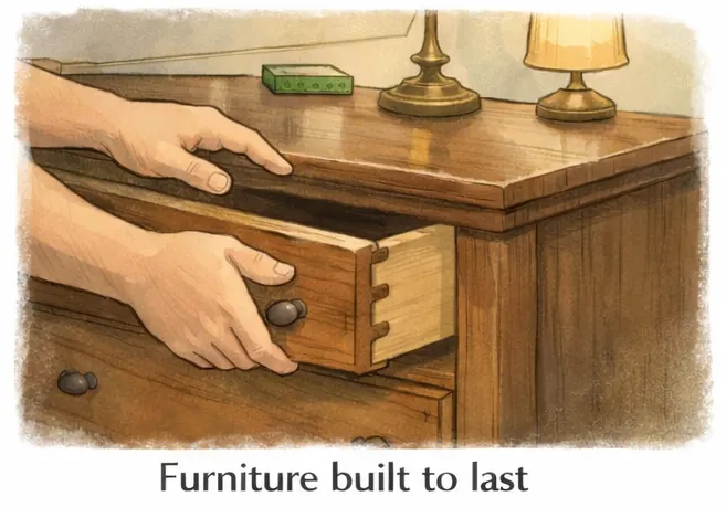 Solid wood vintage furniture built to last