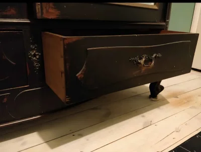 Vintage Retro Antique Unusual Unique Curved Top Double Wardrobe Free Standing — image 6