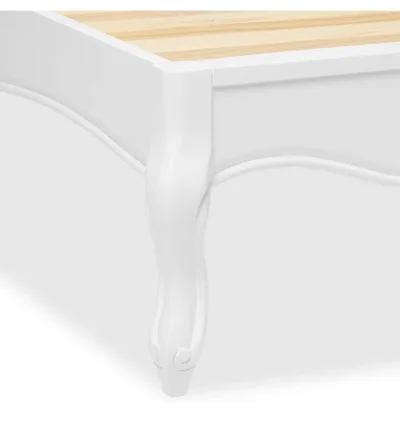 Juliette Shabby Chic Antique White Upholstered 5ft King Bed, Stunning White French bed. Quality — image 7