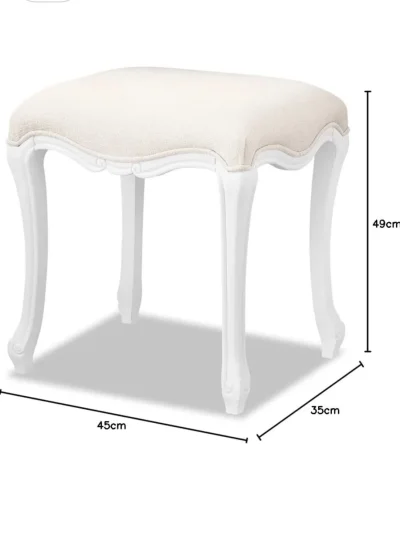 Juliette Shabby Chic Antique White Upholstered 5ft King Bed, Stunning White French bed. Quality — image 3