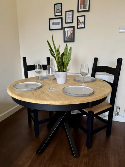 Premium Upcycled Solid Oak Table