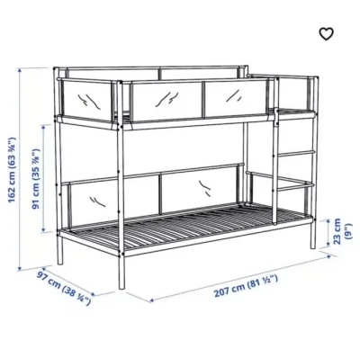 Bunk bed/mattress — image 3