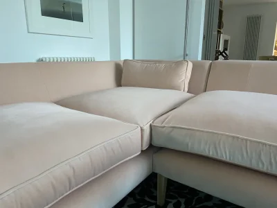 Brand new corner sofa in luxury Linwood velvet — image 5