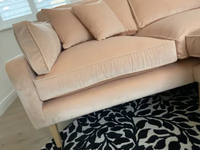 Brand new corner sofa in luxury Linwood velvet — image 8