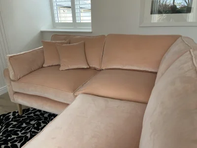 Brand new corner sofa in luxury Linwood velvet — image 7