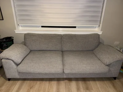 Stylish Grey Two Seater Sofa – Perfect for Any Living Space — image 4