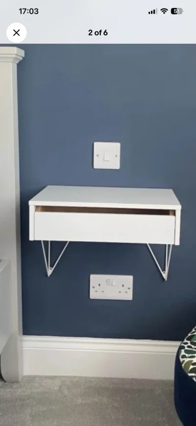 Maze Pythagoras Drawers - White (Pair) with Porcelain White Brackets