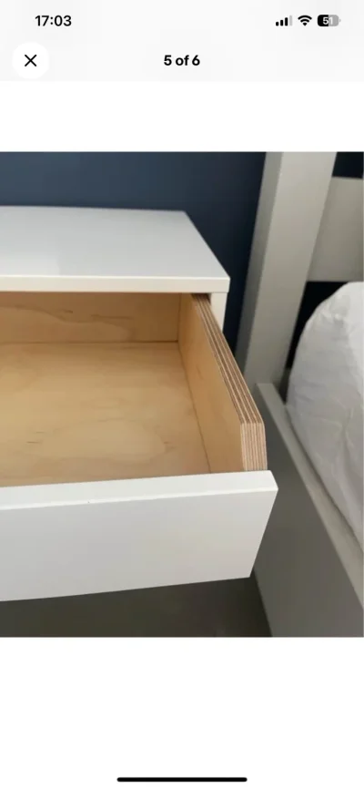 Maze Pythagoras Drawers - White (Pair) with Porcelain White Brackets — image 4