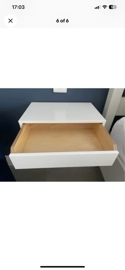 Maze Pythagoras Drawers - White (Pair) with Porcelain White Brackets — image 5
