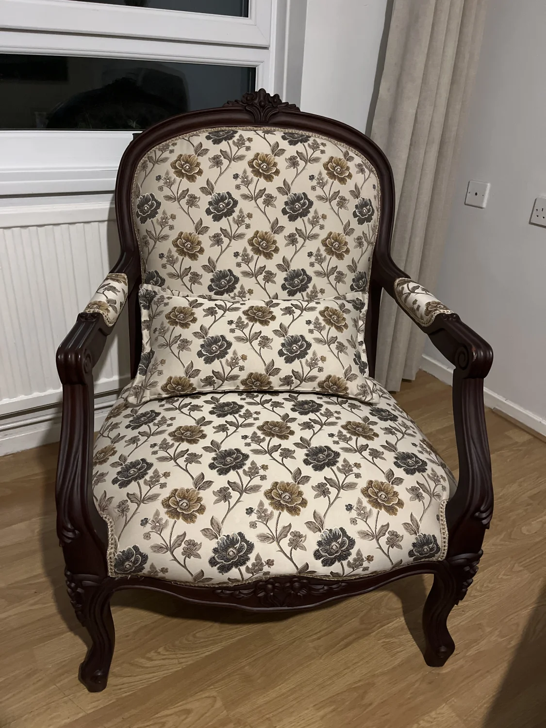 Two matching vintage armchairs