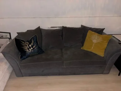 Dury Fabric 2 and 3 seater with scatter back cushions.