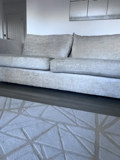 X2 Identical Neutral 3 Seater Sofas — image 10