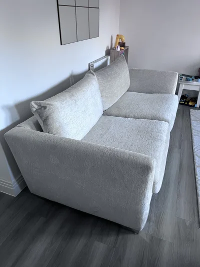 X2 Identical Neutral 3 Seater Sofas — image 6