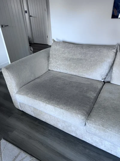 X2 Identical Neutral 3 Seater Sofas — image 3