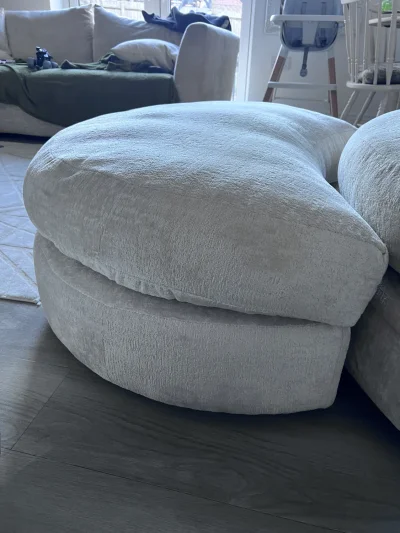 Swivel Cuddle Chair with Footstool — image 6