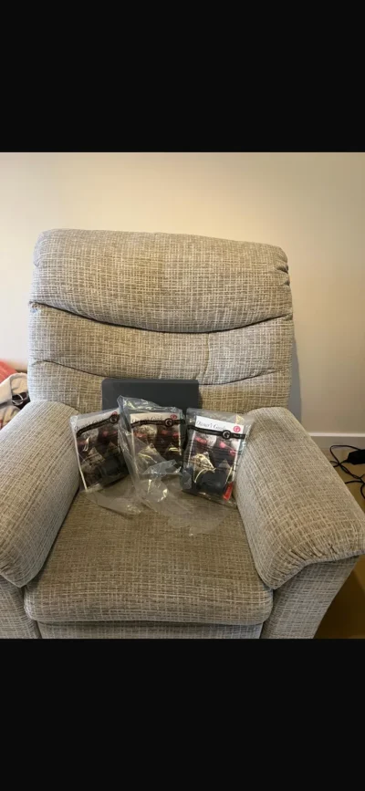 2x Ellis Fabric Reclining Armchairs — image 5