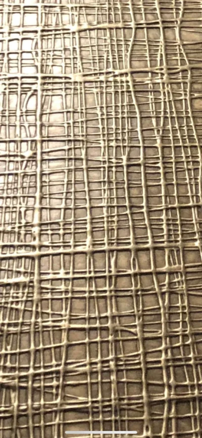 Stylish Modern Gold Textured Coffee Table - liquid metal on glass — image 2