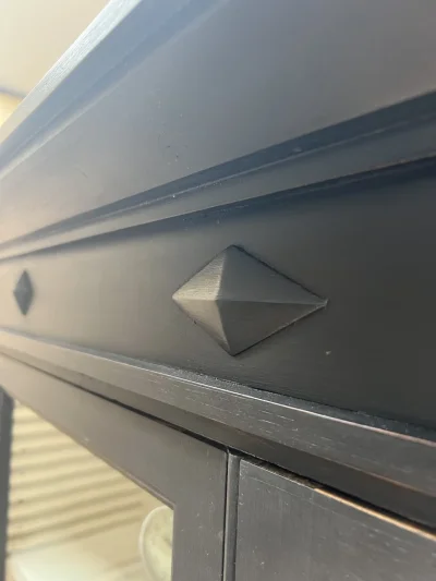 Edwardian vintage hand painted glazed cabinet — image 4