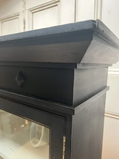 Edwardian vintage hand painted glazed cabinet — image 3