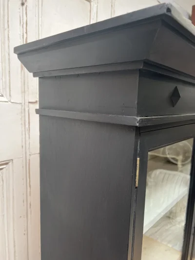 Edwardian vintage hand painted glazed cabinet — image 7