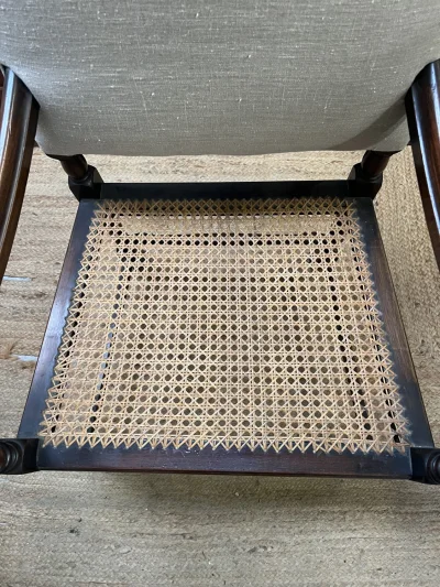 Edwardian cane seat carver chair — image 6
