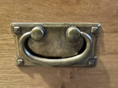 Vintage Oak Hallway Bench with Drawer and Cabinet — image 4