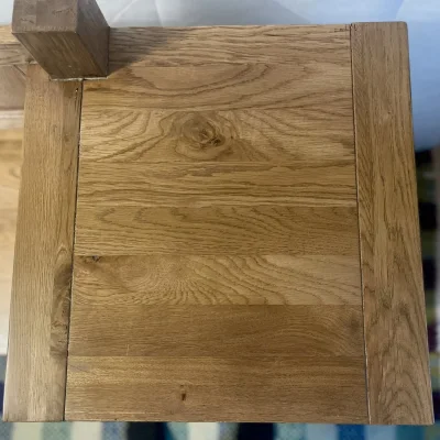 Vintage Oak Hallway Bench with Drawer and Cabinet — image 2