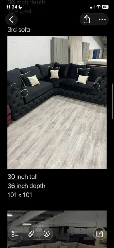 THE BLACK DIAMOND – Luxury Chesterfield Corner Sofa | Massive Savings — image 4