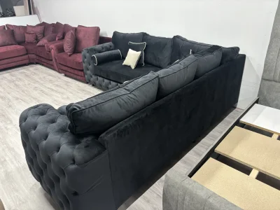 THE BLACK DIAMOND – Luxury Chesterfield Corner Sofa | Massive Savings — image 3