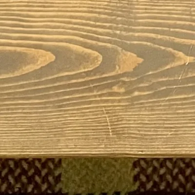 Hand‑Restored Solid Wood Coffee Table with Rustic Finish and Lower Shelf — image 2