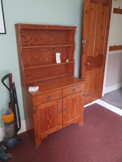 Vintage Sideboard with Raised Back and Decorative Elements — image 2