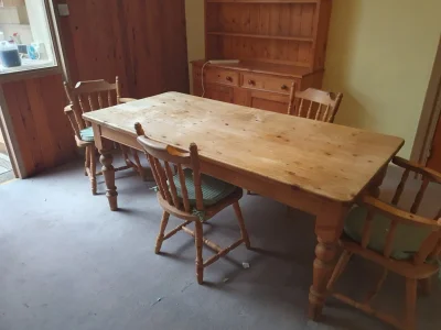 Charming Vintage Dining Table and Chairs Set — image 3