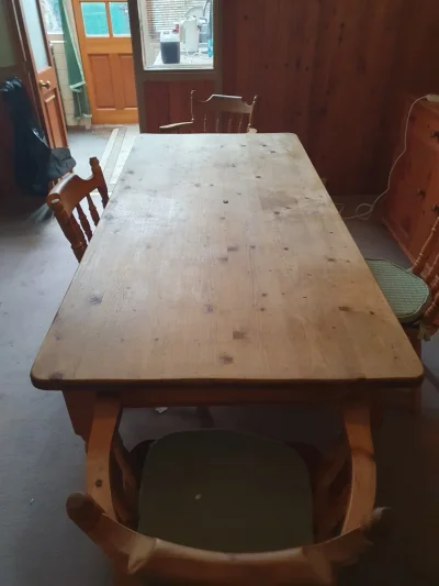 Charming Vintage Dining Table and Chairs Set — image 2