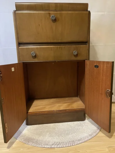 1960 Nathan Cocktail Cabinet with Mirrored Interior — image 3