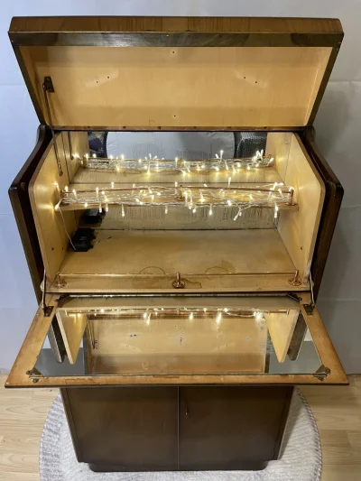 1960 Nathan Cocktail Cabinet with Mirrored Interior — image 5