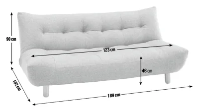 Sofa Bed – Charcoal Grey – Like New — image 7