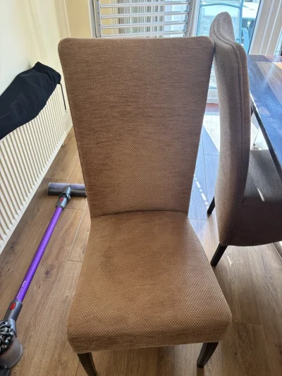 Vintage Solid Wood Dining Set with Sideboard and Upholstered Chairs — image 4