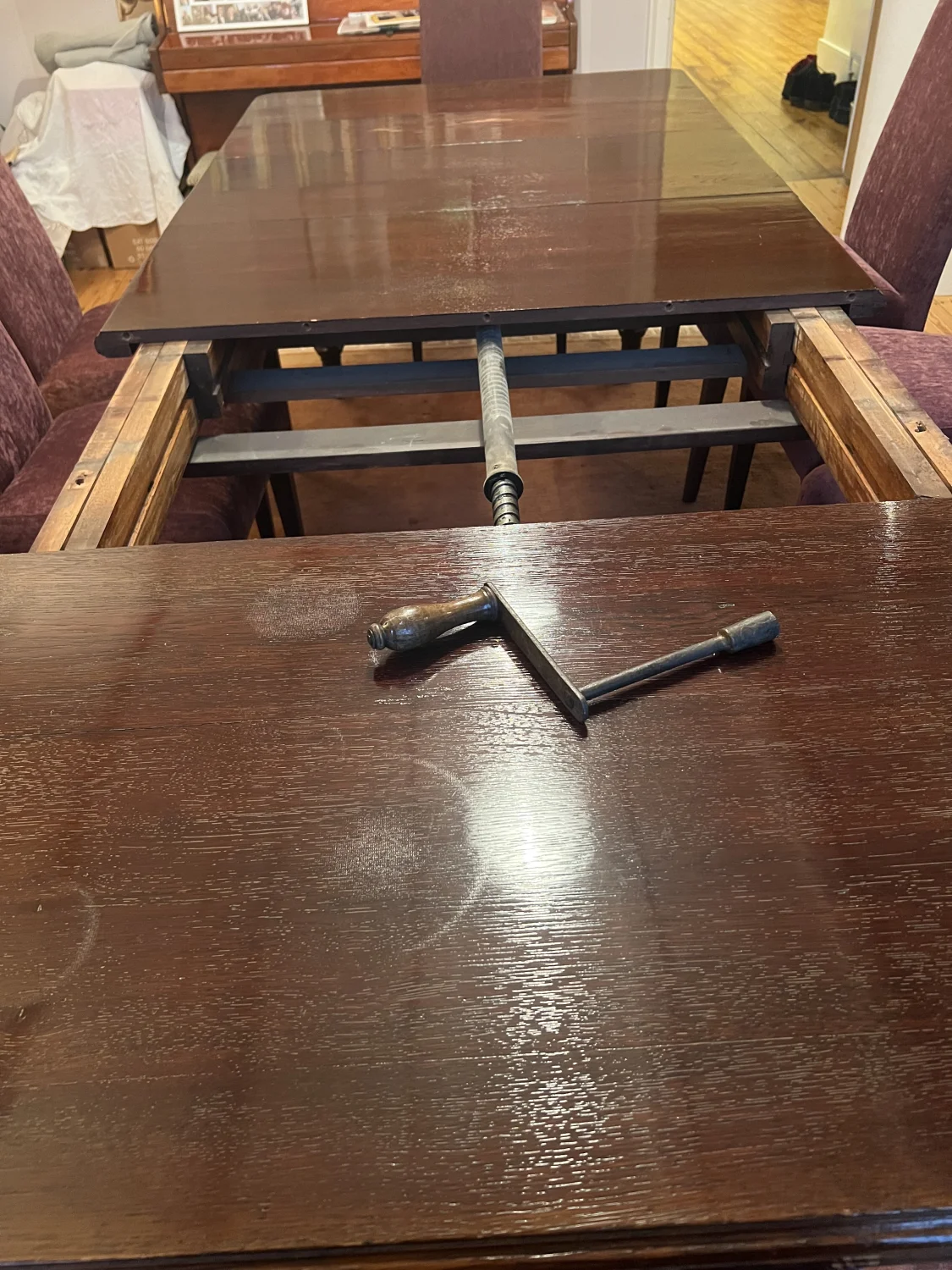 Victorian Dining Room Table with 3 extension leaves