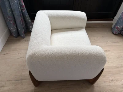 PORADA Softbay Armchair In White — image 2