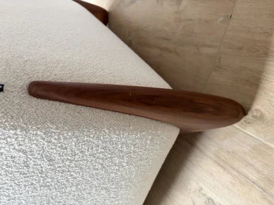 PORADA Softbay Armchair In White — image 8