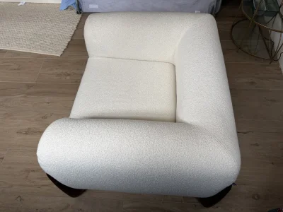 PORADA Softbay Armchair In White — image 3