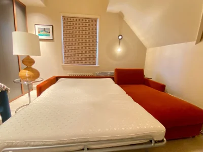 Love your Home 4 Seater Sofa Bed Immaculate Condition with Matress — image 4