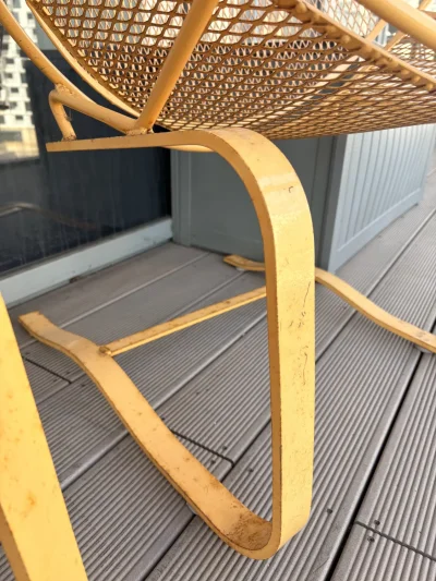 Set of 2 EMU Round style designer outdoor /indoor mesh rocking lounge chairs — image 3