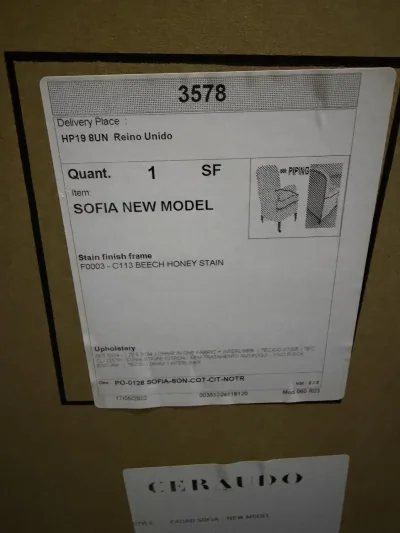 Charming Modern Armchair with Striped Upholstery — image 4