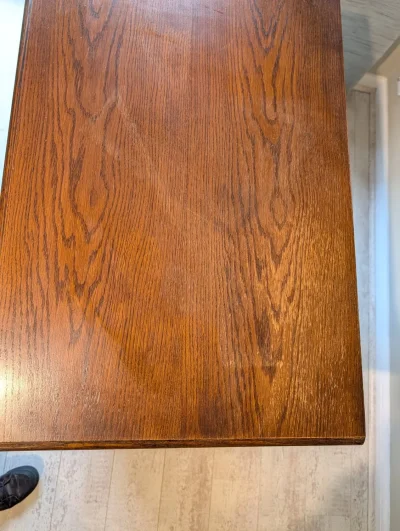 Vintage Wooden Cabinet with Drop-Down Top and Intricate Hardware — image 5