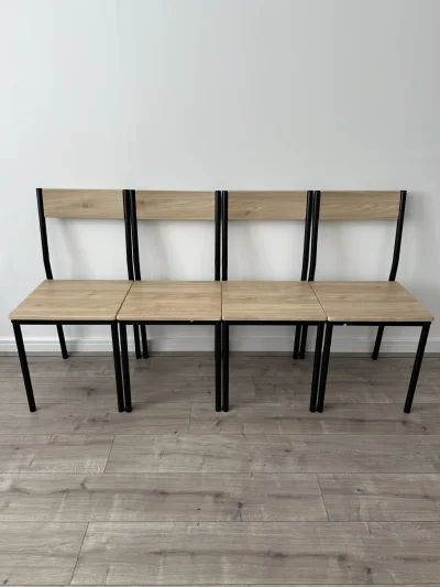 Round Dining Table with 4 Chair Set — image 2