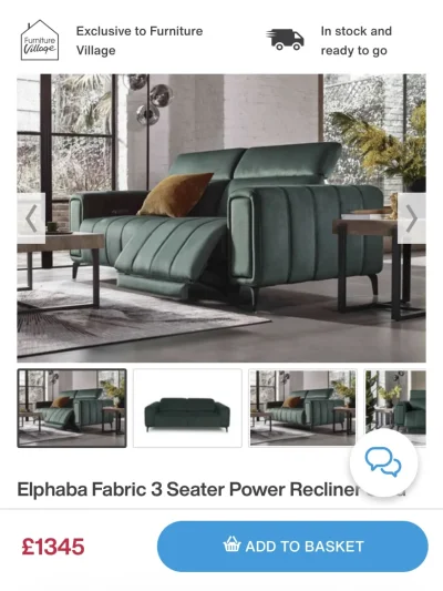 3 seater electric recliner sofa — image 3