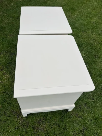 Charming Modernised Stag Bedside Units with Rabbit Handle and Leaf Design — image 6