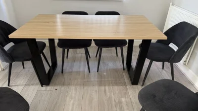 Stylish Modern Dining Table and Chairs Set - Perfect for Any Dining Space — image 2